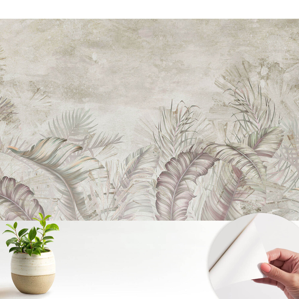 Tapeta na zeď Jemná pastelová vegetace