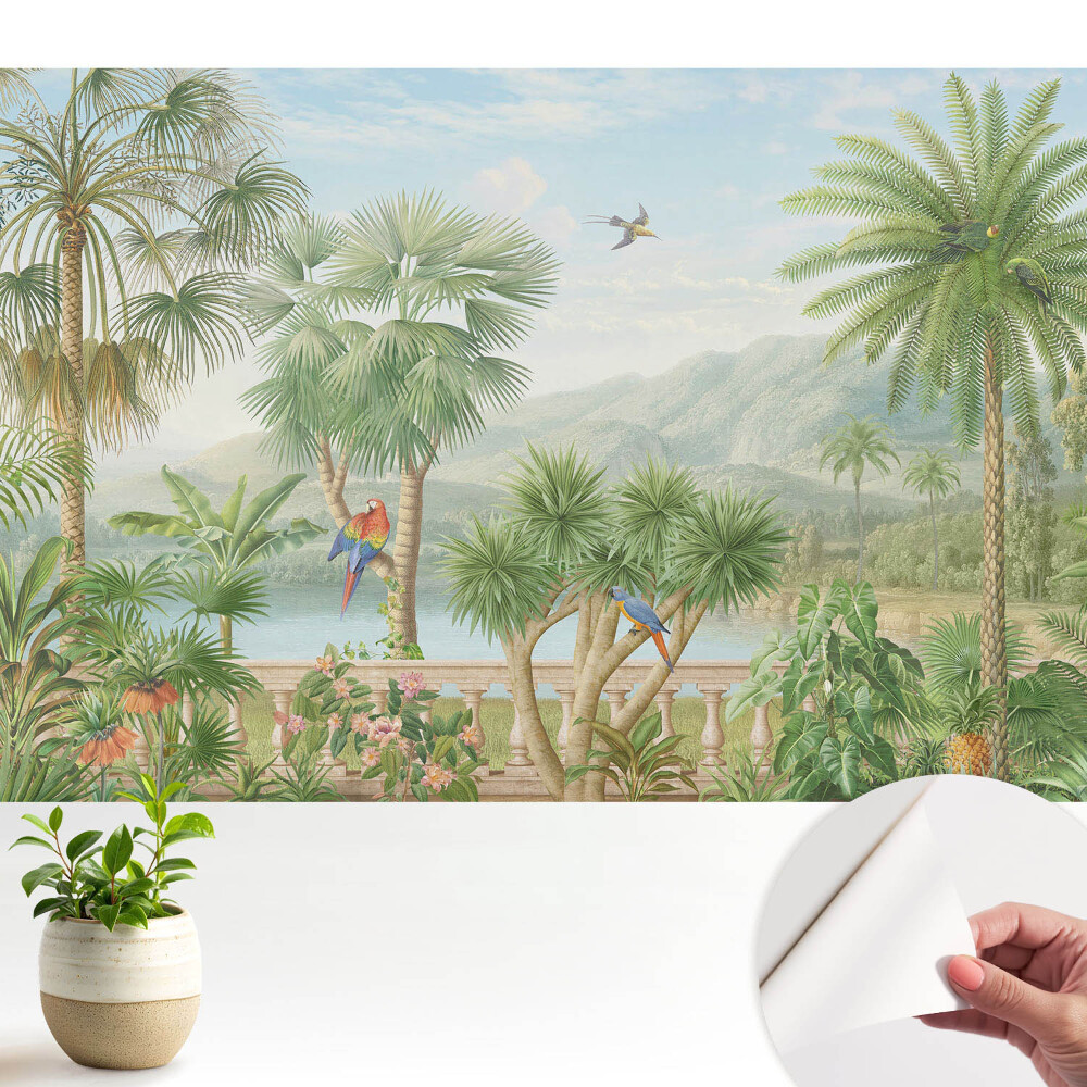 Tapeta Tropický výhled na oázu přírody