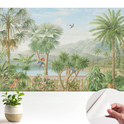 Tapeta Tropický výhled na oázu přírody