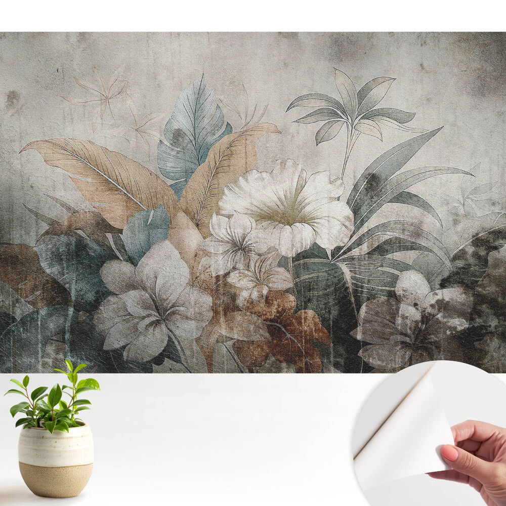 Tapeta na zeď Rustikální květinové aranžmá snů