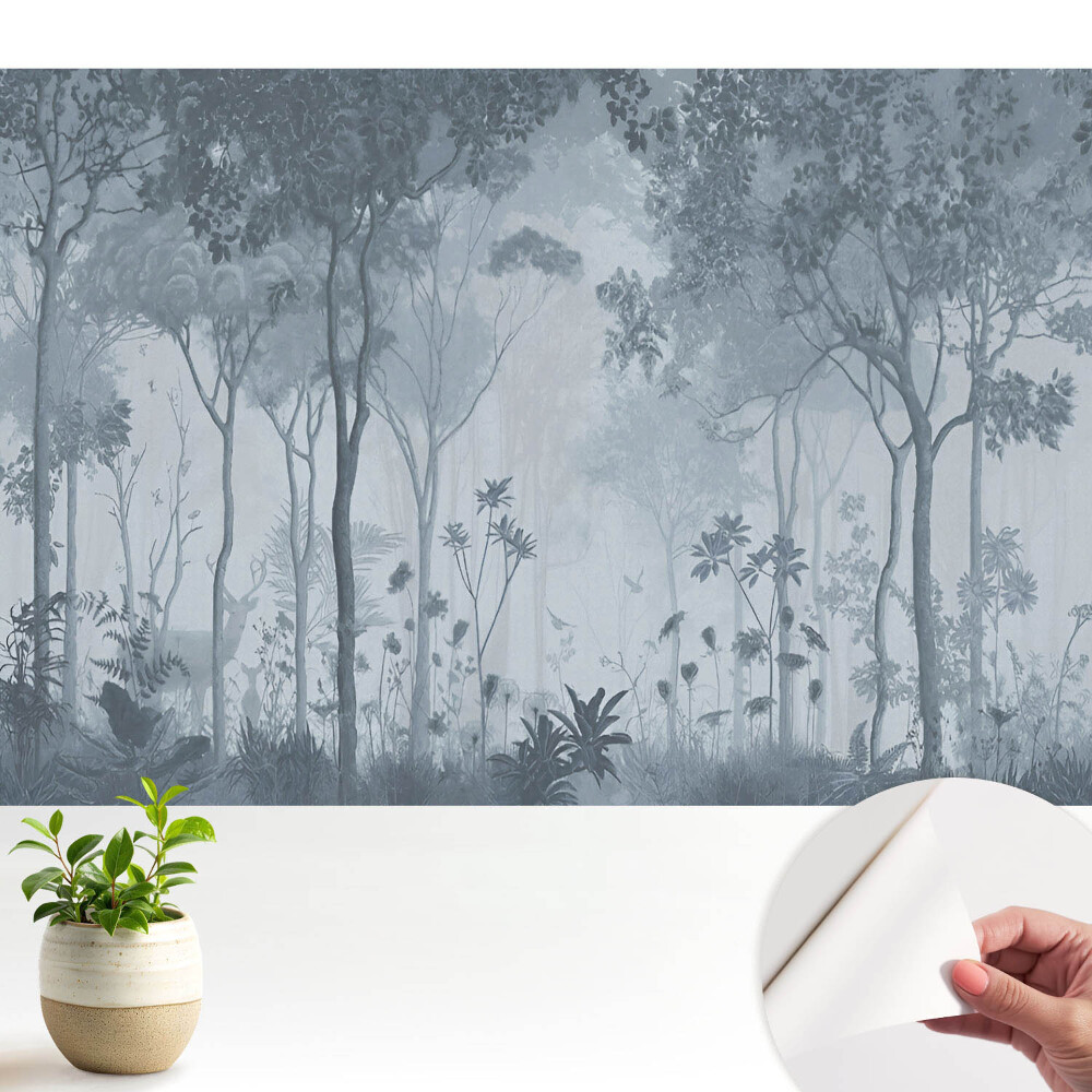 Tapeta do obyvaku Jemná lesní mlha plná tajemství