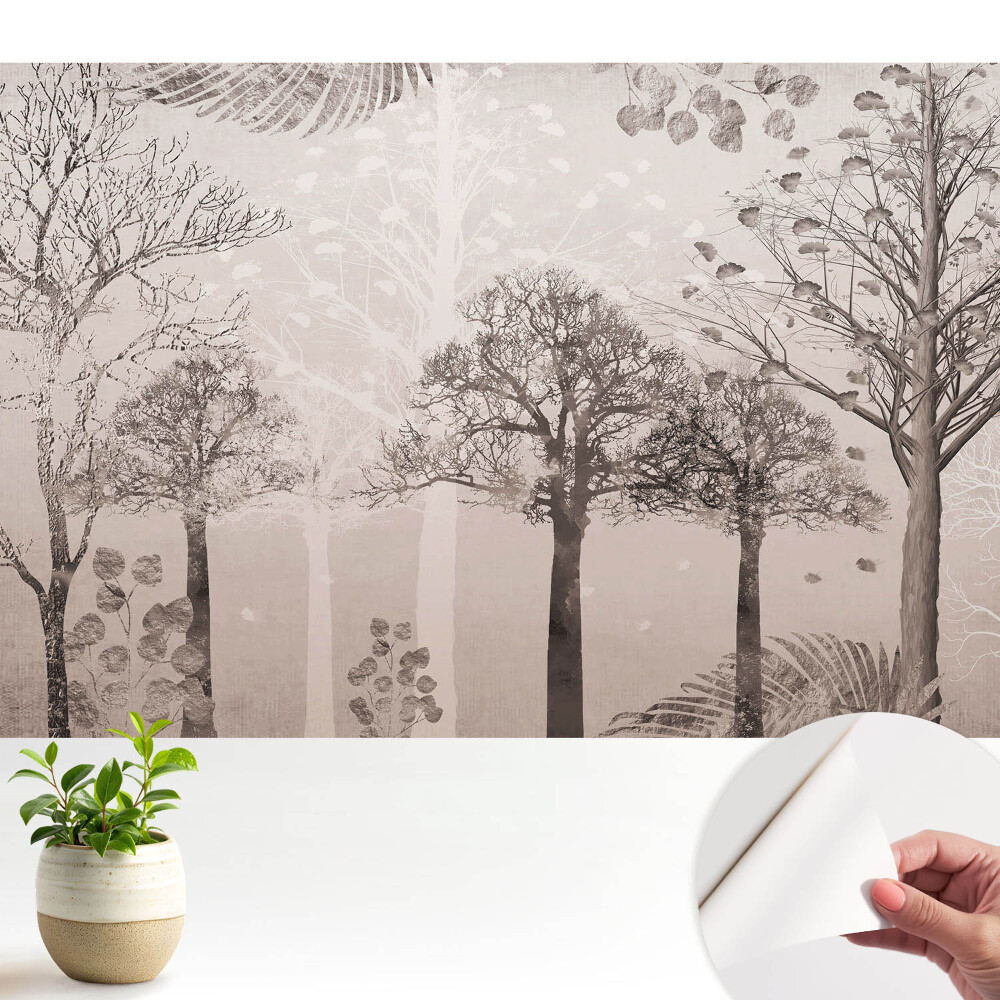 Tapeta do obyvaku Uklidňující lesní krajina