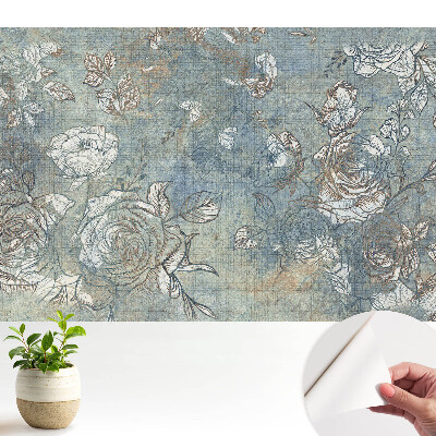 Tapeta do obyvaku Rustikální květinový vzor