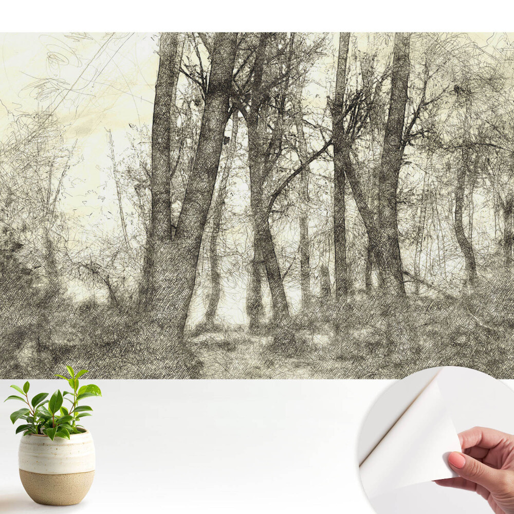 Tapeta na zeď Atmosférická krajina lesa