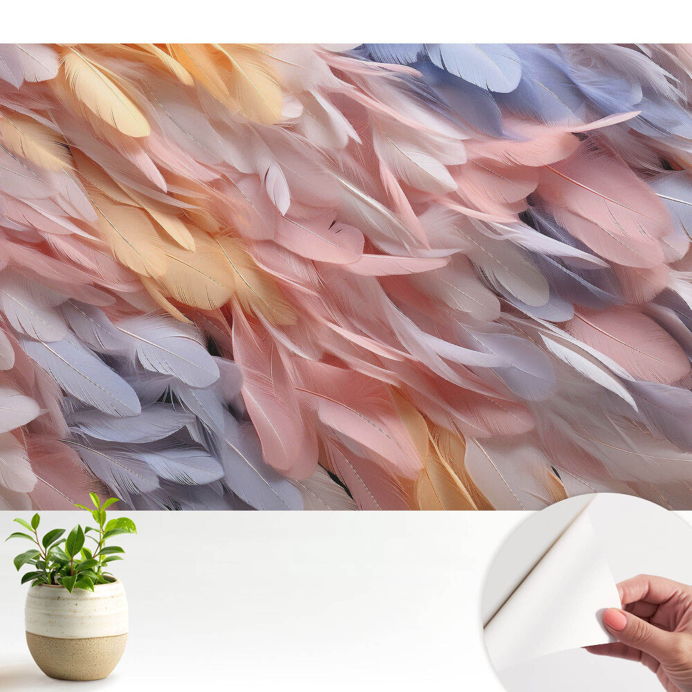 Tapeta do obyvaku Lehkost pastelových peří
