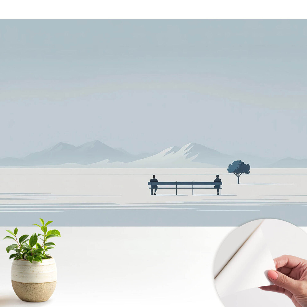 Tapeta Mír na lavičce pod stromem