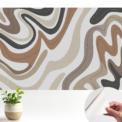 Tapeta Abstraktní linie v zemních tónech