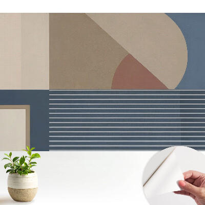 Tapeta na zeď Geometrický minimalismus s nádechem elegance