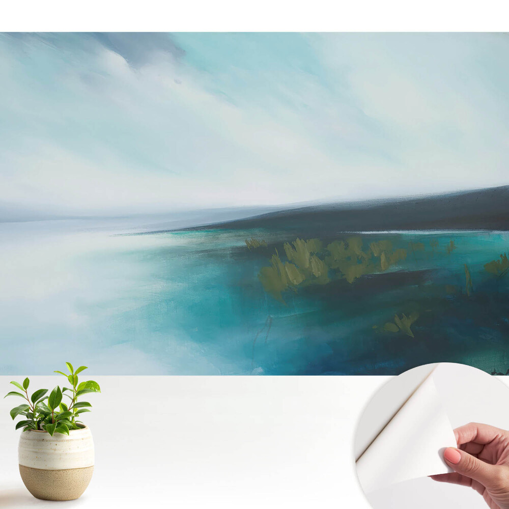 Tapeta Abstraktní modrá krajina