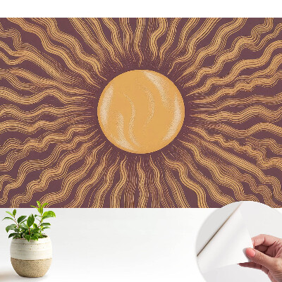 Tapeta do obyvaku Energická kompozice slunce a vln