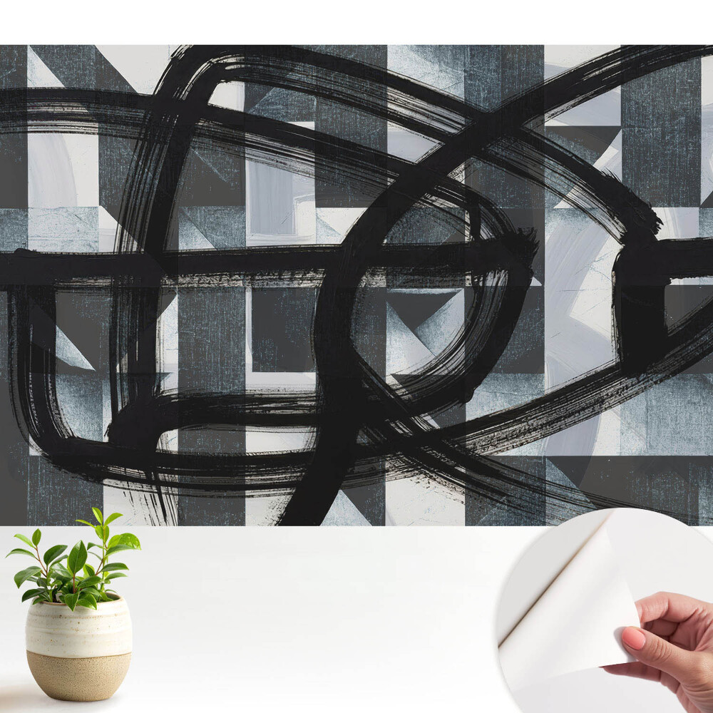 Tapeta na zeď Dynamická kontrastní abstrakce