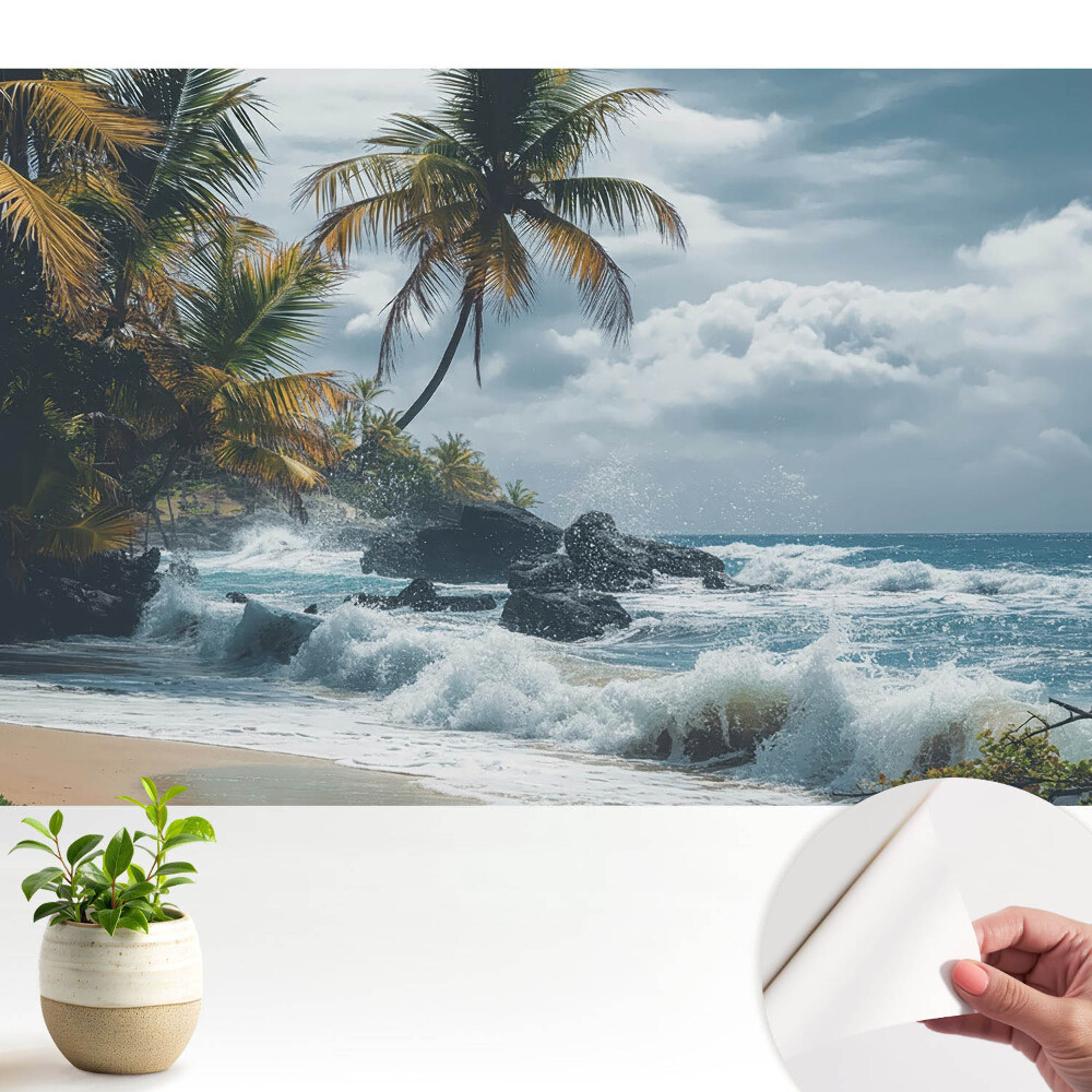 Tapeta do obyvaku Tropická scenérie v harmonii s přírodou