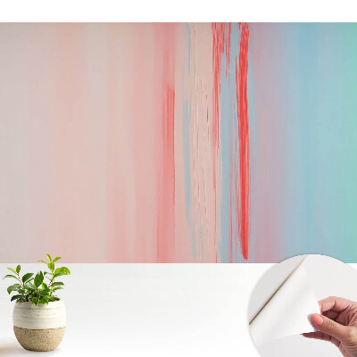 Tapeta na zeď Pastelové přechody a červená