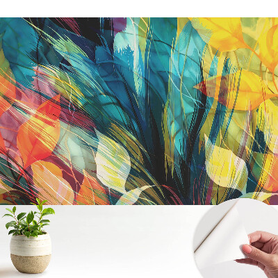 Tapeta na zeď Barevná listová abstrakce