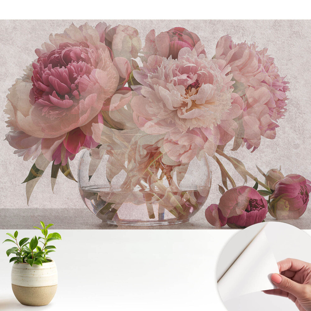 Tapeta Romantická kytice pivoněk