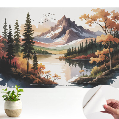 Tapeta s motivem podzimního horského panoramatu