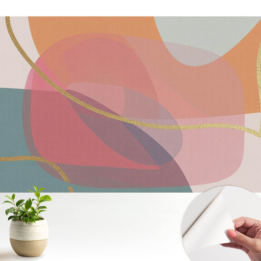 Tapeta do obyvaku Abstraktní teplé barvy