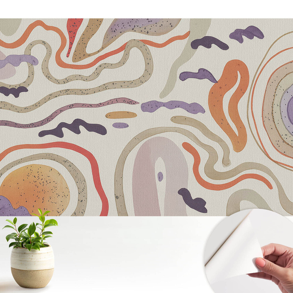 Tapeta Barevné abstraktní linie a tvary