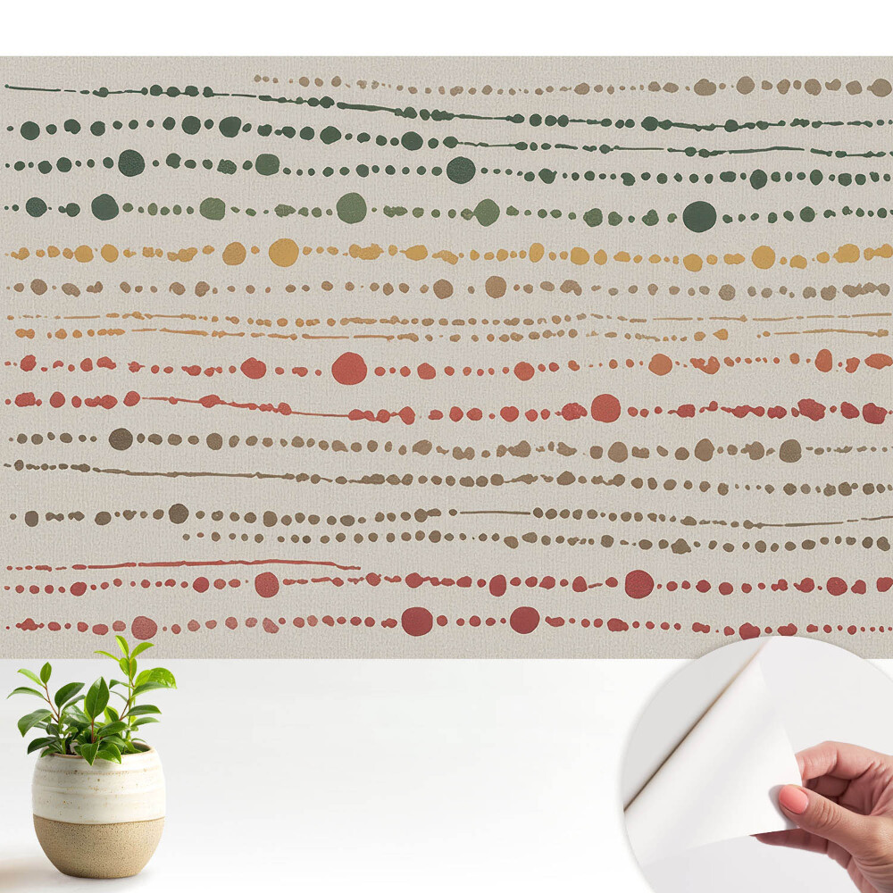 Tapeta do obyvaku Barevné čáry a tečky