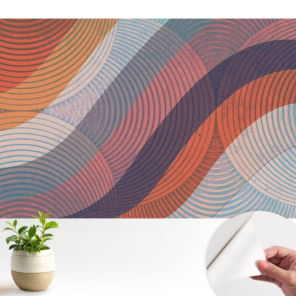 Tapeta Abstraktní barevné vlnovky