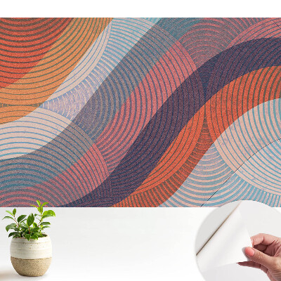 Tapeta Abstraktní barevné vlnovky