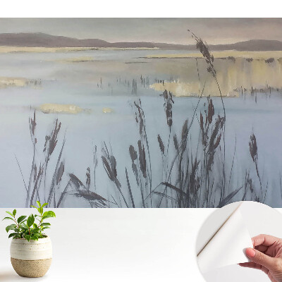 Tapeta Jezero s rákosím, reflexní prostor