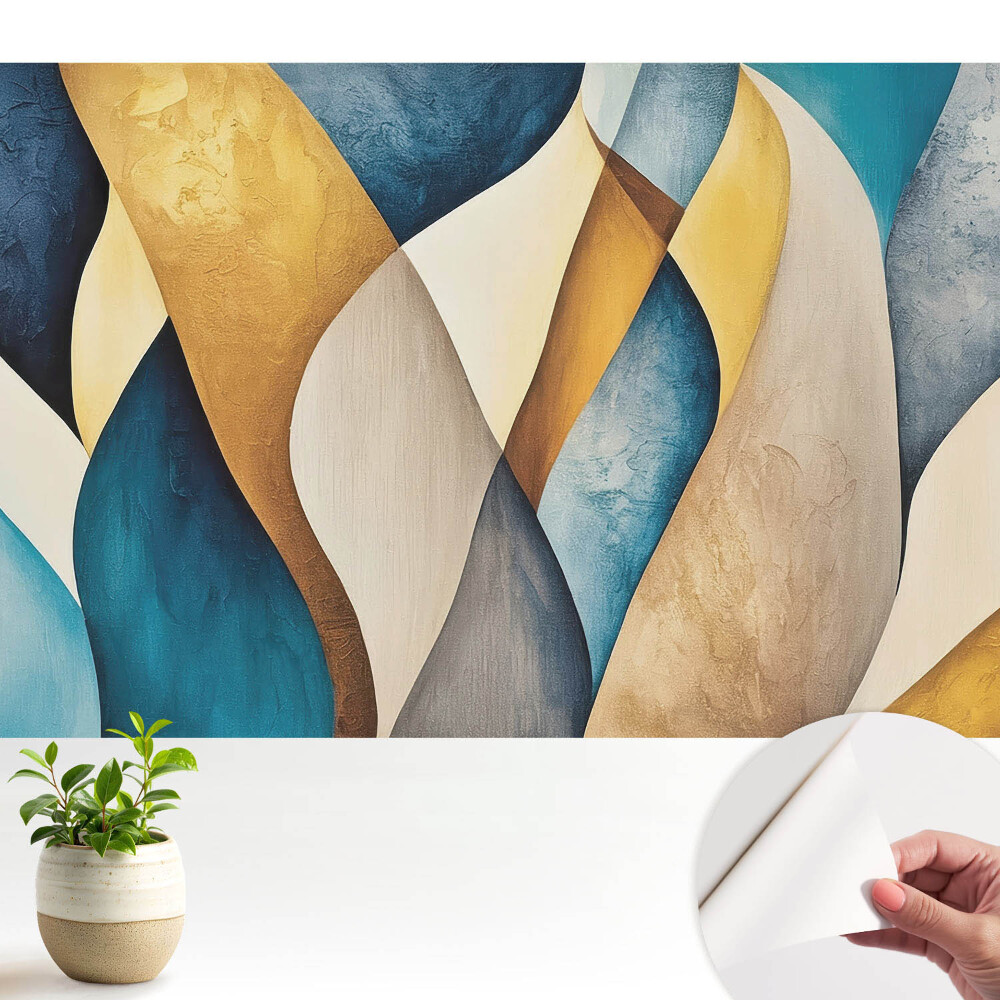 Tapeta na zeď Barevné vlny, harmonie modernity