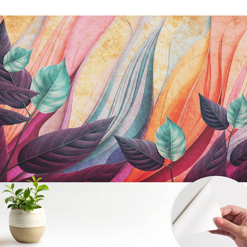 Tapeta Abstraktní pozadí s barevnými listy