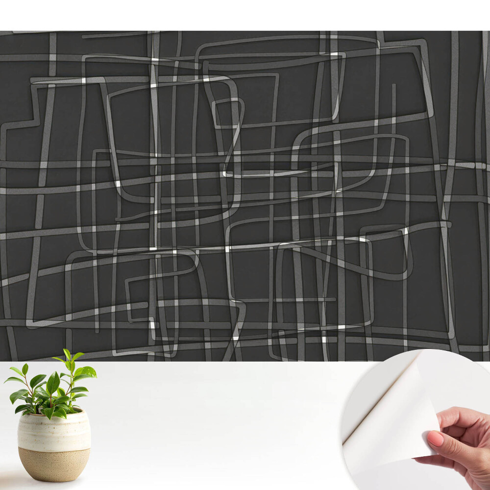 Tapeta Geometrie a rytmus na tmavém pozadí