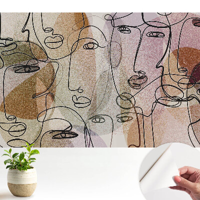 Tapeta Abstraktní tváře v moderním stylu