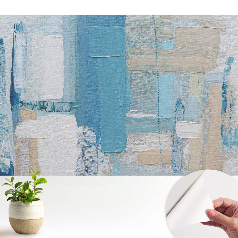 Tapeta Abstraktní modrý a béžový vzor