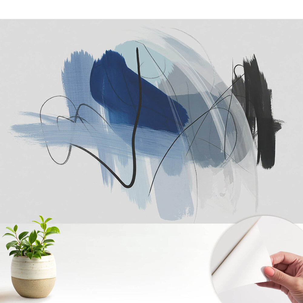 Tapeta Abstraktní linie a barvy v moderním stylu