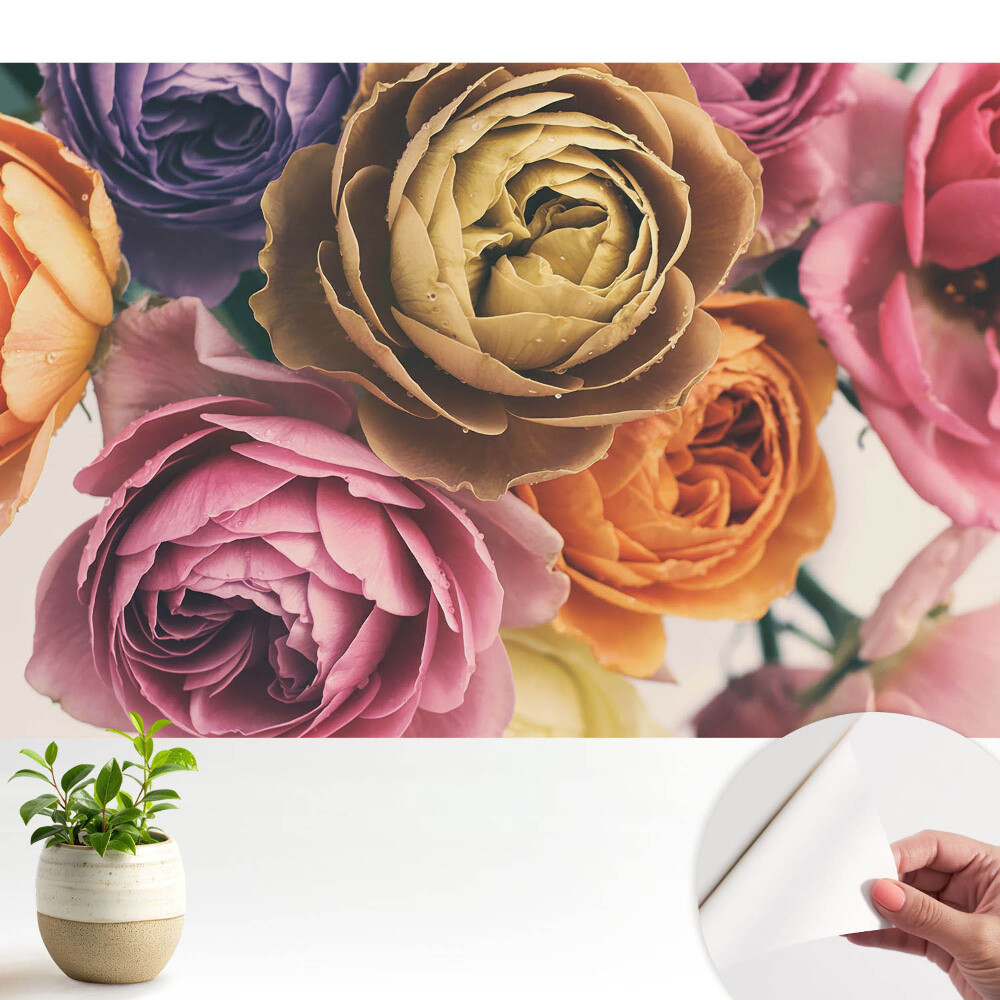 Tapeta na zeď Květiny v přírodních barvách