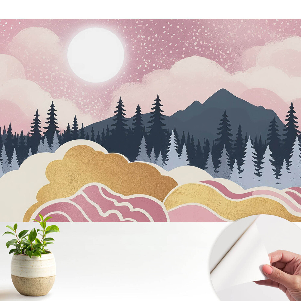 Tapeta na zeď Západ slunce nad horami