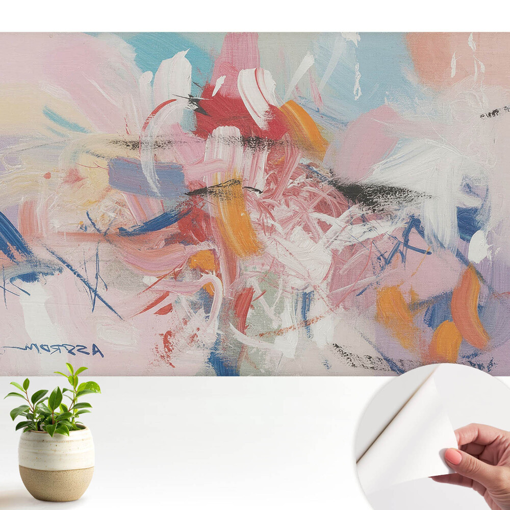 Tapeta do obyvaku Barevné abstraktní tahy