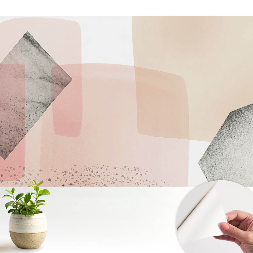 Tapeta Jemná geometrie pastelových tvarů