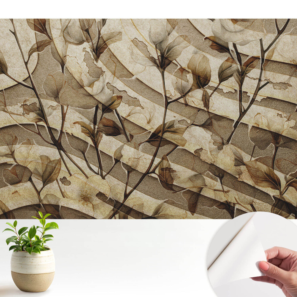 Tapeta Klasická elegance rostlinný motiv