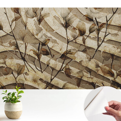 Tapeta Klasická elegance s rostlinným motivem