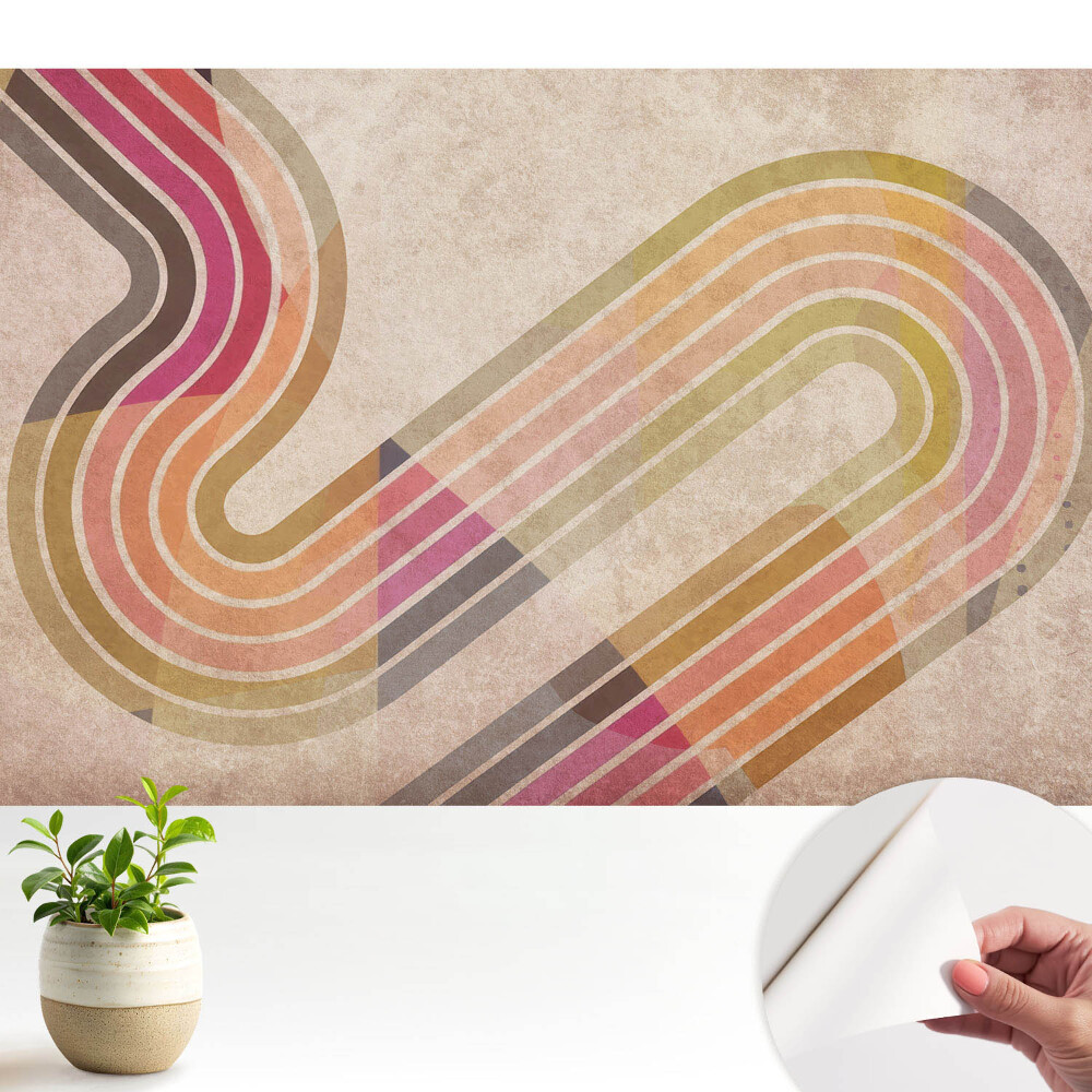 Tapeta na zeď Abstraktní tvar barevných čar