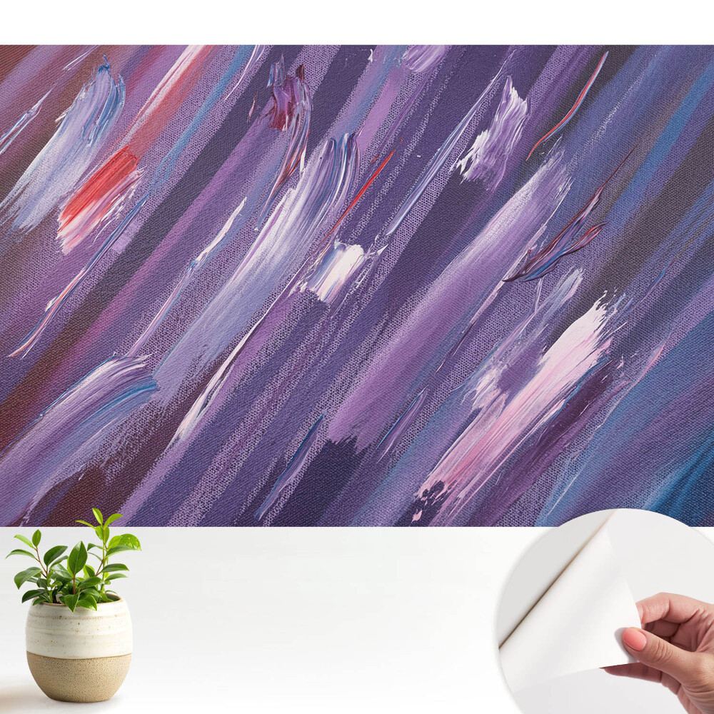 Tapeta do obyvaku Abstraktní pruhy fialové a modré