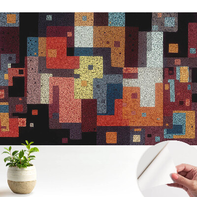 Tapeta do obyvaku Barevná geometrická abstrakce