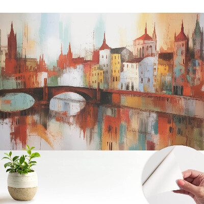 Tapeta Barevné panorama města