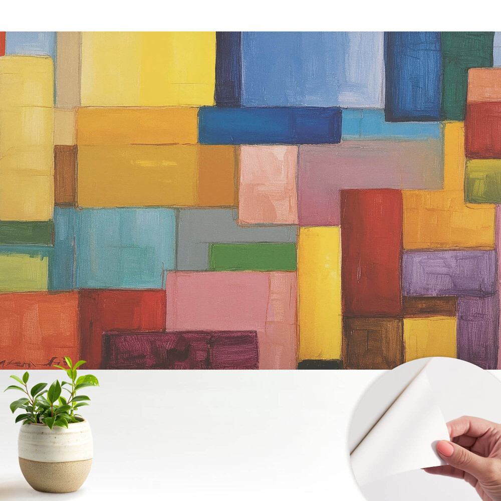 Tapeta Barevná geometrie plná energie