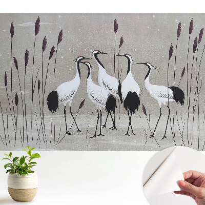 Tapeta na zeď Jeřábi mezi rákosím