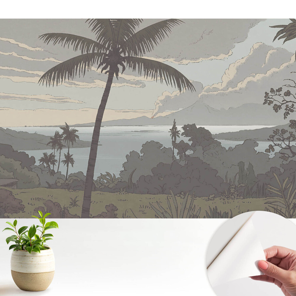 Tapeta do obyvaku Klidné palmy u moře