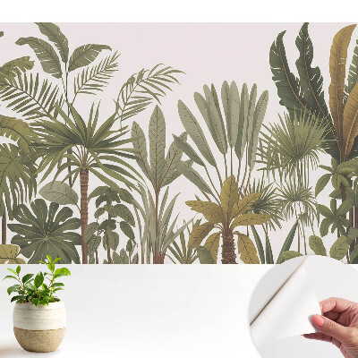 Tapeta s tropickou vegetací plnou harmonie