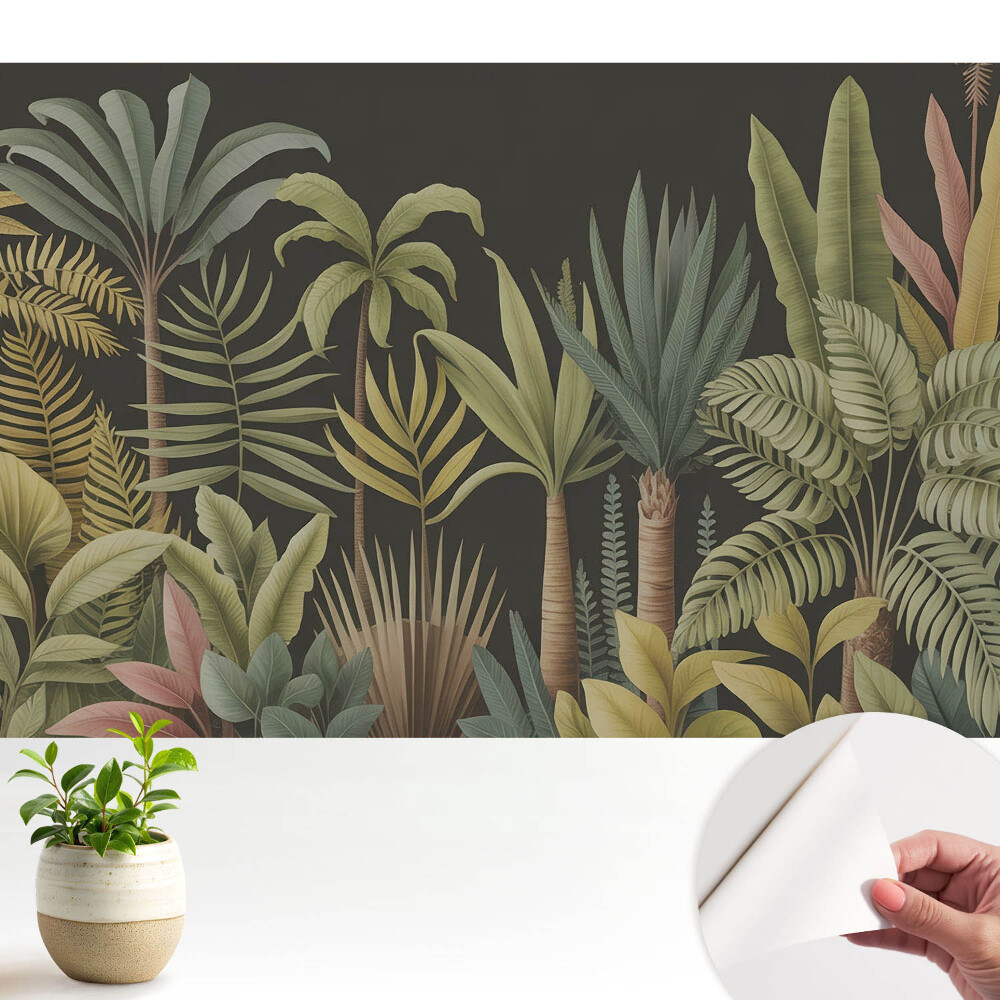 Tapeta do obyvaku Exotické tropické palmové listy