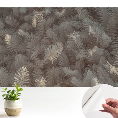 Tapeta s námrazou na rostlinách a jemnou září