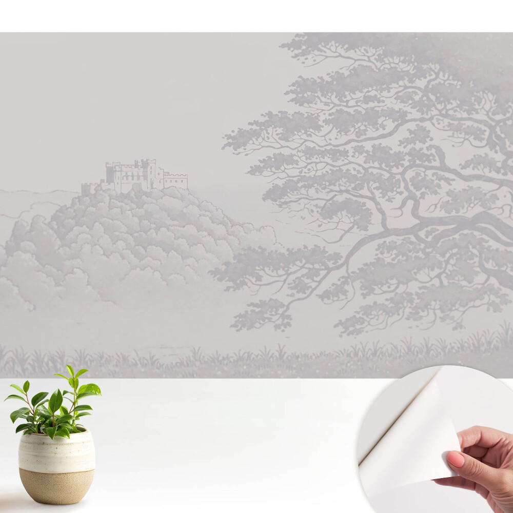 Tapeta na zeď Krajina hradu mezi stromy