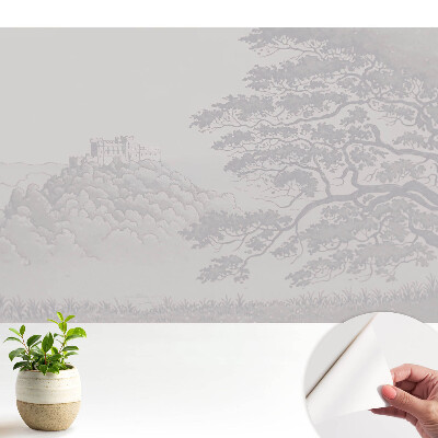 Tapeta na zeď Krajina hradu mezi stromy